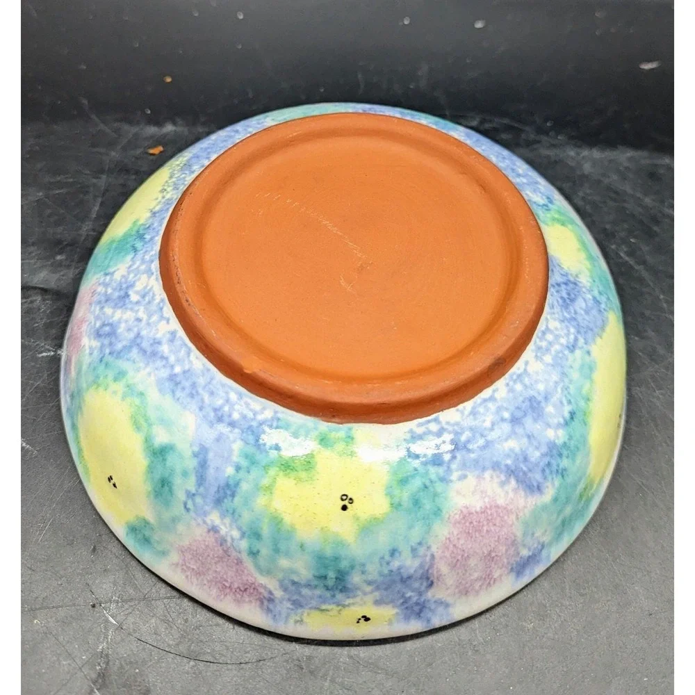 Set/2 Vintage‎ Christian Ridge Pottery Spongware Soup Cereal Bowl 7
